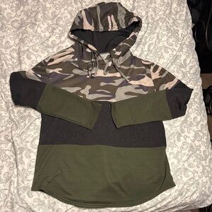 Multicolor Camouflage Hoodie lightweight